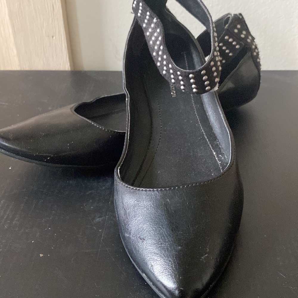 BCBG strapped ballet slippers